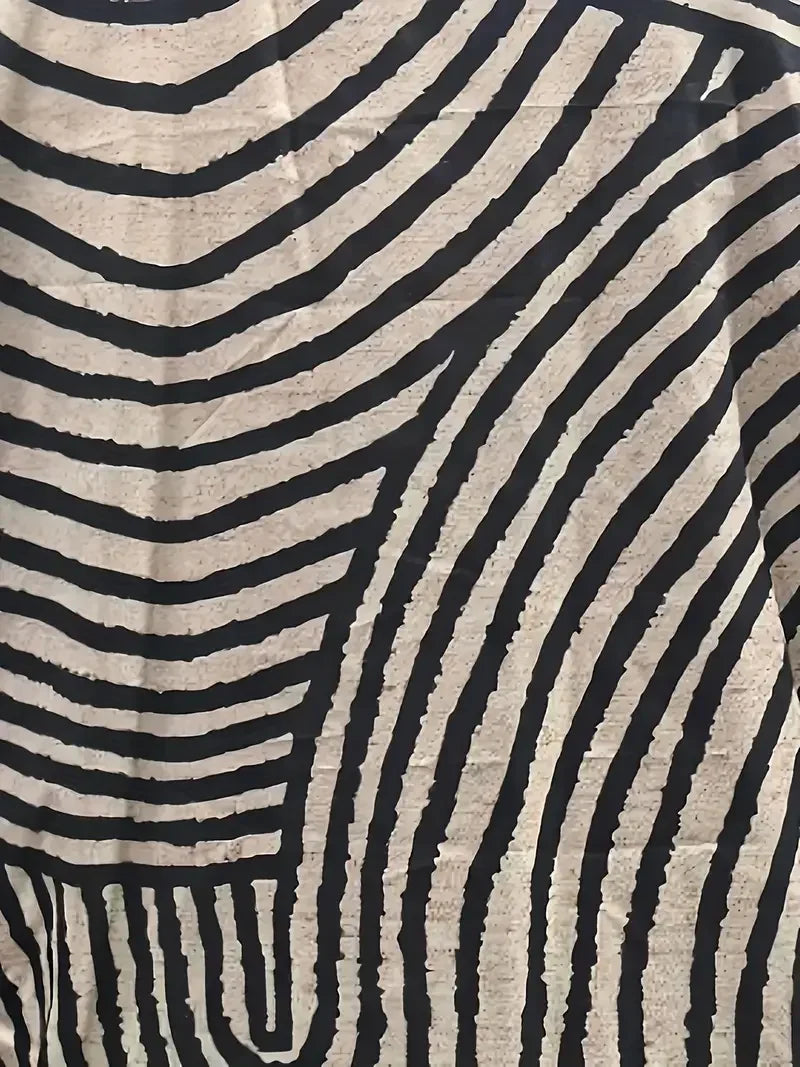 Blouse Casual Col V Manches Longues Couleur Unie - Grandes Tailles 1XL-5XL
